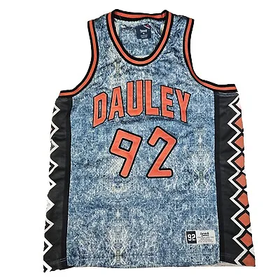 $24.99 • Buy Lemar And Dauley Basketball Jersey Denim Pattern Orange Size XL 