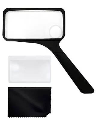 3X/5X Rectangular Large Handheld Magnifying Glass Higher Magnification Magnif... • $21.24