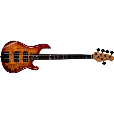 Sterling By Music Man StingRay 5 RAY35 HH Maple 5-String Bass Blood Orange Burst • $1099.99