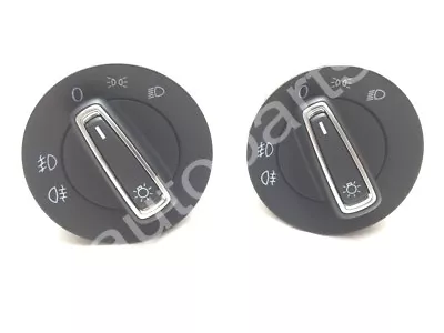 European Euro Chrome Multiple Light Switch For VW MK5 MK6 Golf Jetta Tiguan EOS • $7.99