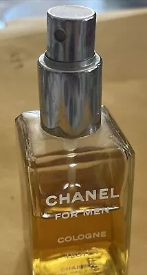 Vintage Chanel For Men Cologne Spray 2oz Bottle 1/2 Full As Is • $29.99