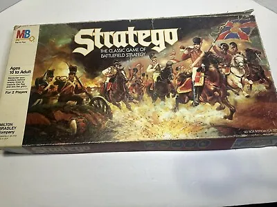 Vintage Stratego Board Game 1986 By Milton Bradley INCOMPLETE MISSING 3 PIECES • $12.99