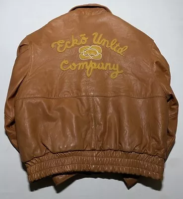 Vintage Marc Ecko Unltd Company Leather Jacket Men's Size XXL AJ1 • $160