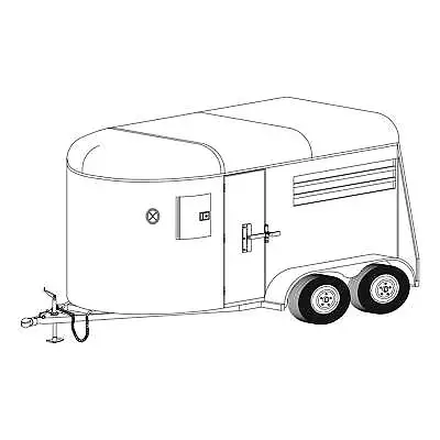 12HR - 6' X 12' 2 Horse Tandem Trailer DIY Master Plan - 22 How-to Steps • $25