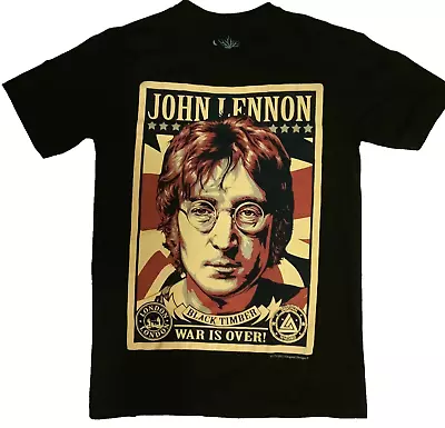 JOHN LENNON T SHIRT WAR IS OVER Size : LARGE ‘OFFICIAL LICENSED TIMBER LOGO • £17.99