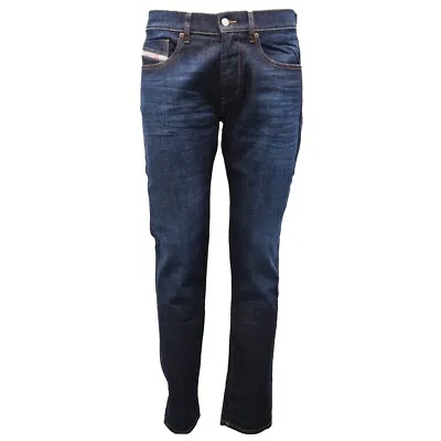 0656AI Jeans Uomo DIESEL D-STRUKT Man Denim Trouser Slim Fit Blue • £125.40