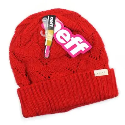 NWT Neff Headwear Bristol Red Women's Beanie • £14.43