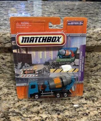 Teal Matchbox Real Working Rigs 2007 Mercedes Actros Cement Mixer NIB • $19.95