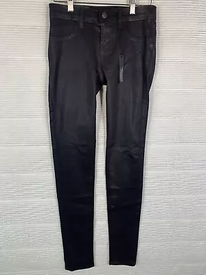 J Brand Super Skinny Low Rise Coated Coat Opali Jeans Jeggings Size 26 NEW • $38