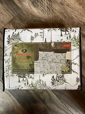 Mossy Oak Cabin Outdoor Forest Theme King Sheet Set • $48.99