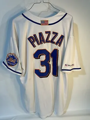 Mike Piazza New York Mets Jersey 2001 Season Stitched 9-11-01 48 • $135.99