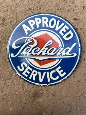 PACKARD PORCELAIN ENAMEL SIGN 30x30 INCHES • $149.99