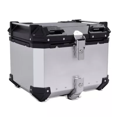 Aluminium Top Box For Moto Guzzi V7 III / V85 TT Top Case Bagtecs XB45 Silver • $359.99