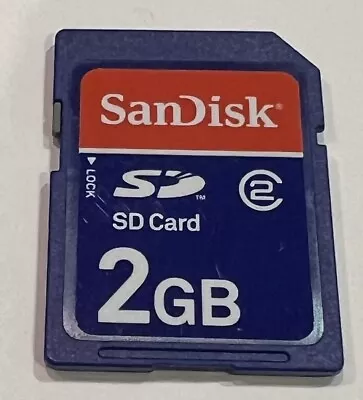 SanDisk San Disk 2GB SD Memory Card - Class 2 - Tested - Tracked Post • $12