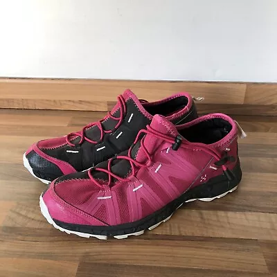 HAGLOFS Hybrid Q Womens Hiking/Walking Shoes Pink/Black - Size UK 8 / EU 42 • £29.99