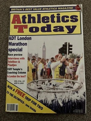£3 • Buy Athletics Today - London Marathon Preview - April 9 1992