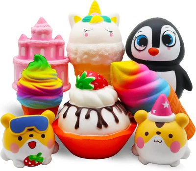 $57.99 • Buy Yoaushy Jumbo Squishies Toys Set,8 Pack Slow Rising Squishy For Kids,Kawaii Soft
