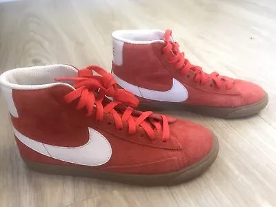 £29.99 • Buy Women’s Nike Blazer Mid Vintage 77 Suede Trainers Red Size Uk 5 Shoes High Top