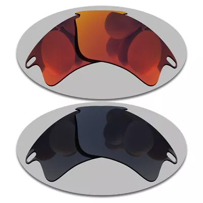 Fire Red&Grey Black Replacement Lenses For-Oakley Fast Jacket Frame Polarized • $15.56