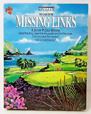 Vintage Jigsaw Puzzle Mystery Game MISSING LINKS 500 Pc 1990 BePuzzled Complete • $9.99