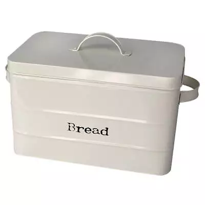 Tin Bread Box Ivory • $33