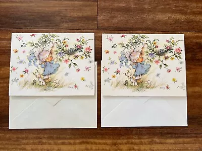 Vintage Mary Hamilton Hallmark Greeting Cards  Little Girl Lot Of 2 W Envelopes • $14