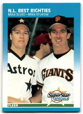 1987 Fleer Mike Scott/Mike Krukow P Houston Astros/San Francisco Giants #630 • $2.85