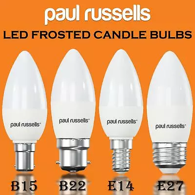 E14 E27 B15 B22 25W 40WATT Warm/Day/Cool White LED Candle Chandelier Light Bulbs • £8.09