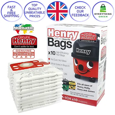 Henry Hoover Hetty James Harry Vacuum Bags Numatic Cleaner Dust Hepaflo Genuine • £83.99