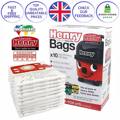 Henry Hoover Hetty James Harry Vacuum Bags Numatic Cleaner Dust Hepaflo Genuine • £14.99