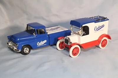 Die Cast Truck Bank 1913 Model T Van ERTL Cushman Club Jefferson OH + Truck • $26