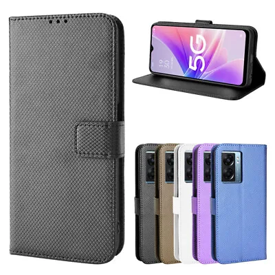 $14.29 • Buy For Oppo A97 A58 A17 A57 Reno9 Realme 10 9i Matte Wallet Leather Flip Case Cover