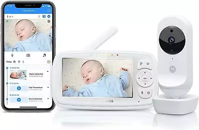 MOTOROLA EASE44CONNECT Video Baby Monitor With Lullabies  & Cable • $36