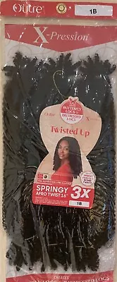 Outre Expressions Springy Afro Twist Crochet And Braiding Hair - VARIOUS COLOURS • £15.25