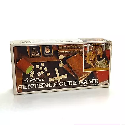 Scrabble Sentence Cube Game Vintage 1971 • $12.50