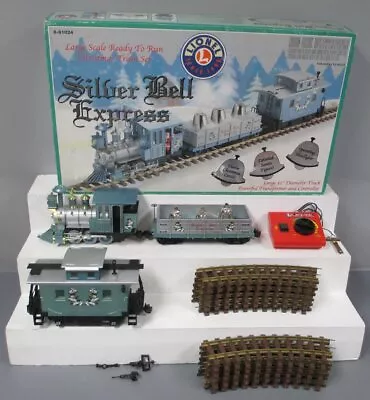 Lionel 8-81024 Silver Bell Express G Gauge Steam Train Set/Box • $89.33