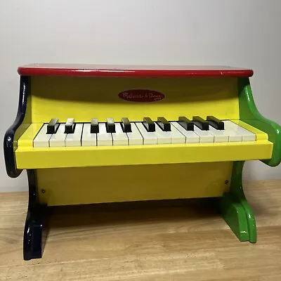 Melissa & Doug ~ Learn To Play Piano ~ Primary Color Wood ~ 25 Keys ~ Upright   • $32.10