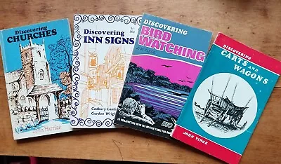 4 Vintage Shire Books: Discovering Churches/Bird Watching/ Carts & Wagons/ Inns • $6.23