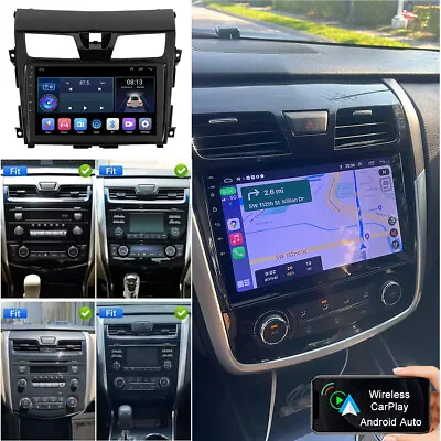 For 2013-2018 Nissan Altima Apple Carplay Car Radio Android 12 GPS FM Stereo DSP • $123.49