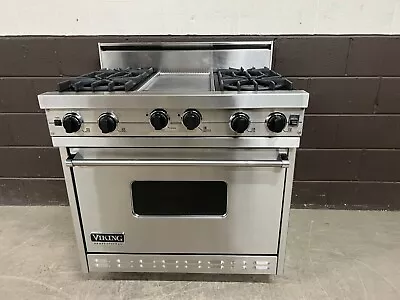 VIKING VGIC3654GSS - 36  Professional All Gas Range Oven 4 Burner + Griddle • $3799.99