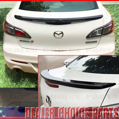 2010 2011 2012 2013 Mazda 3 Factory Style Spoiler Trunk Wing PAINTED GLOSS BLACK • $67.26