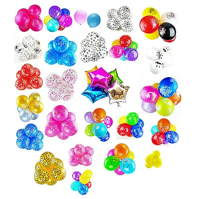 Pack Of 10 - Latex / Foil Balloons Party Decoration Kids Design • £1.59