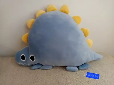 Cute Blue & YelloDinosaur Car Shape Pillow For Kids Toy Calm Sleep Crib 14  Inc  • £14.36