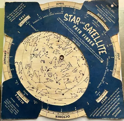 Vtg 1965 Star & Satellite PATH FINDER Edmund Scientific Constellation Chart Sky • $47.99