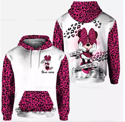 Minnie Mouse 3D HOODIE The Mother Day Gift US Size Christmas Gift Halloween Gift • $40.99