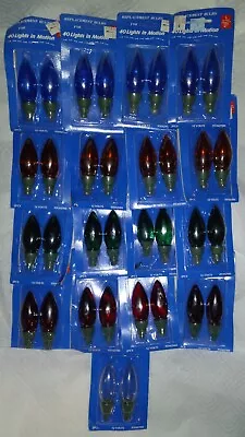 VTG Christmas 40 Lights In Motion Replacement Bulbs - 17 Packages 34 Bulbs Total • $20