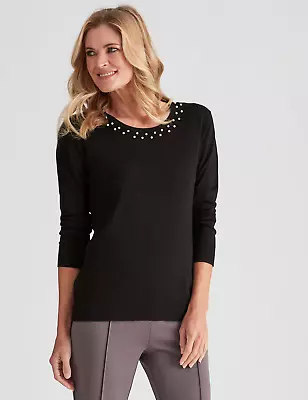 NONI B - Womens Tops -  Long Sleeve Pearl Cari • $14.48