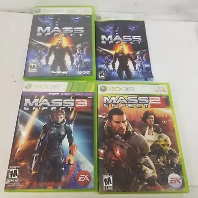Lot Of 3 Games Mass Effect 1 Mass Effect 2 Mass Effect 3 For Xbox 360 RPG • $19.99