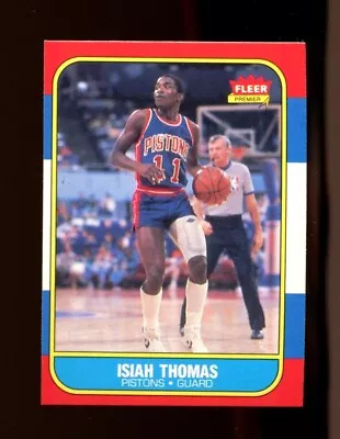 1986 Fleer Isiah Thomas RC #109 Set Break • $34.99