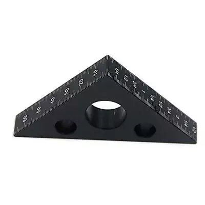 Carpenter Square Riangle Ruler Aluminum Alloy Woodworking Ruler 45 Degree Woodwo • $15.39